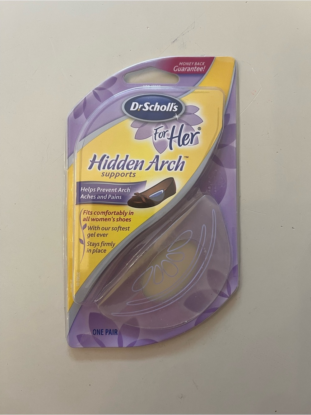 Dr. Scholls For Her Hidden Arch Supports Womens Gel Feet Cushions - One Pair